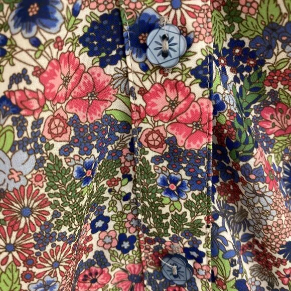 Drapers & Damons 3X Floral Pintuck Blouse Button Front Romantic Cottagecore - Picture 9 of 12